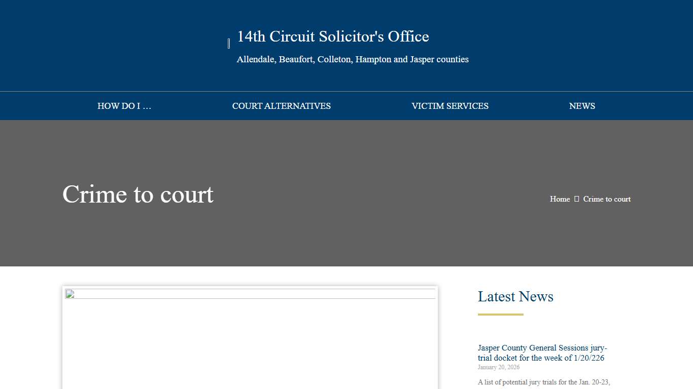 From crime to court: A guide to SC's criminal-justice system