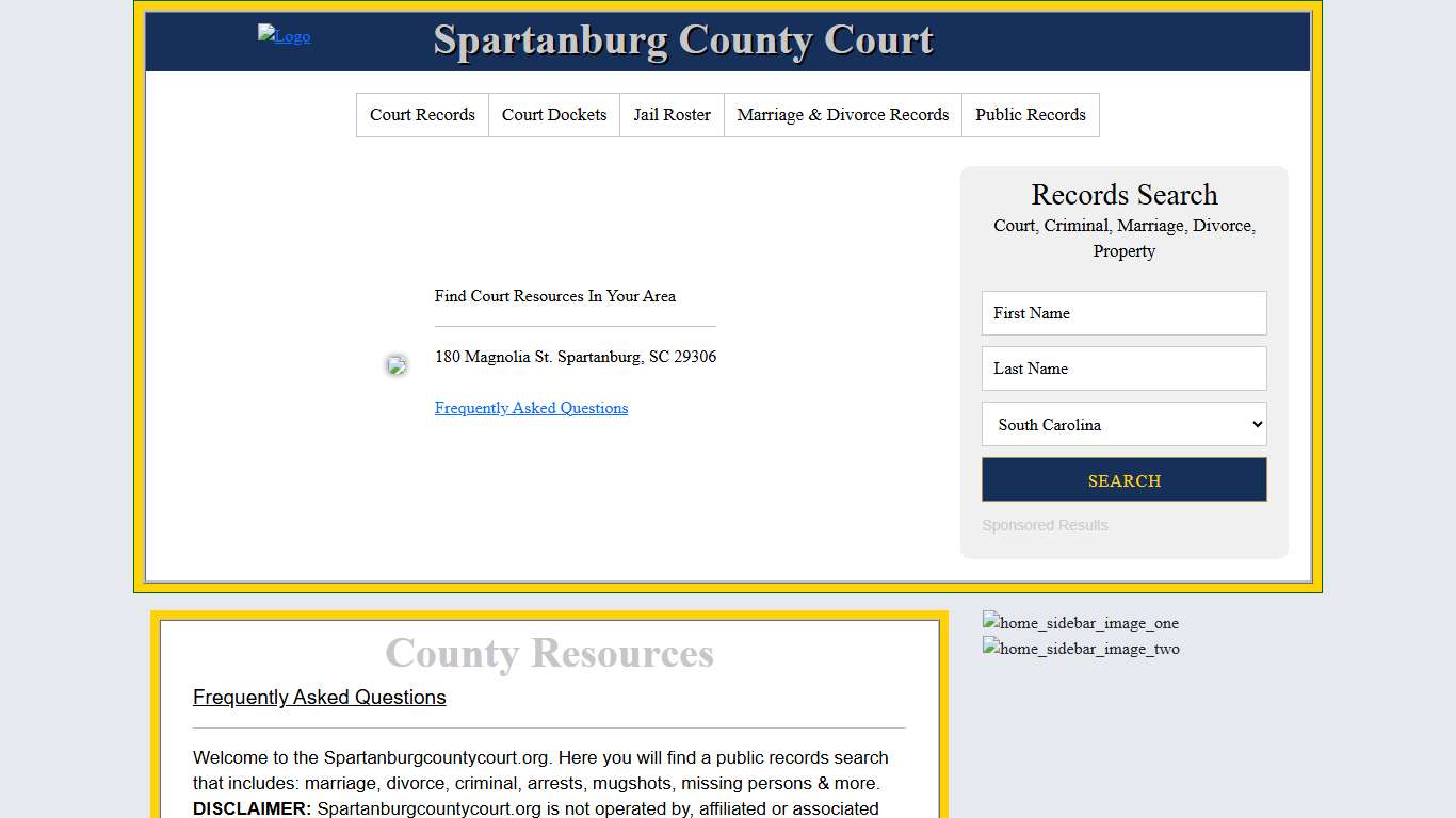Spartanburg County Court County Records Search